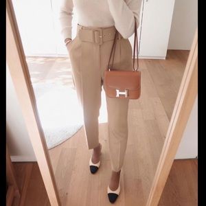 Zara belted pants